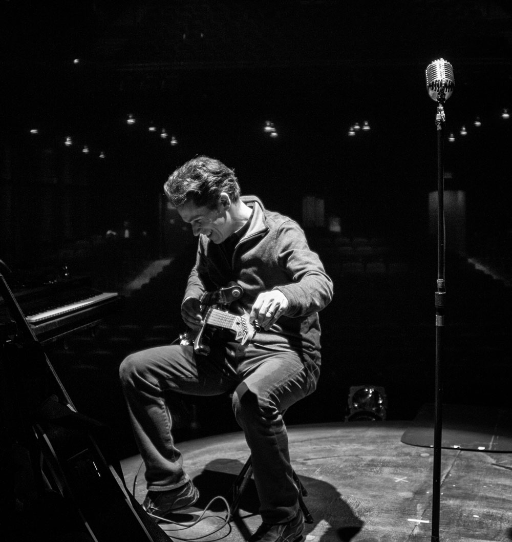 Rick Miller at the rehearsal for BOOM